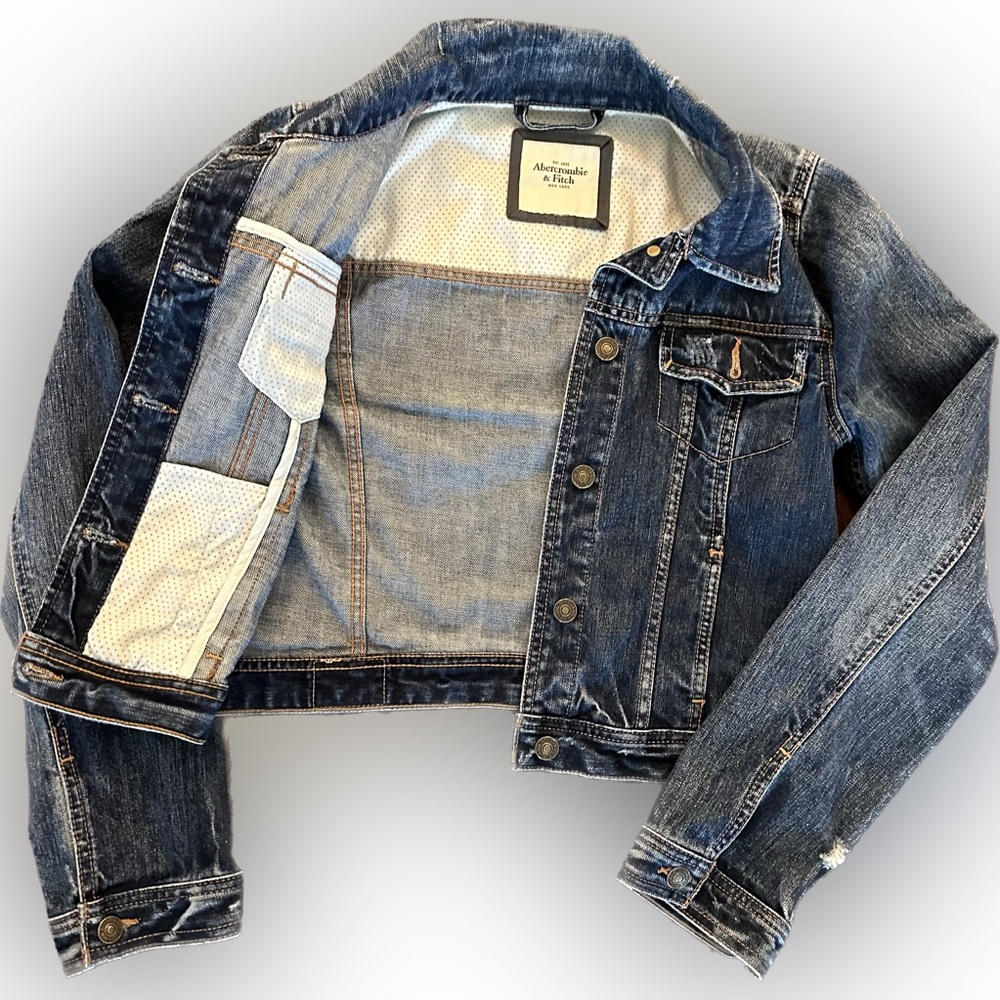 Abercrombie & Fitch Y2K Denim Jacket Size Small